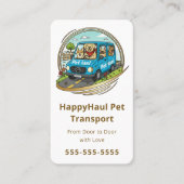 Veterinary Transport Service Pet Taxi Chauffeur 名刺 (正面)