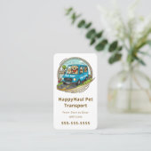 Veterinary Transport Service Pet Taxi Chauffeur 名刺 (スタンド正面)