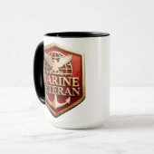 VetGearHQ.com Marine Corps Veteran Logo Emblem マグカップ (正面左)