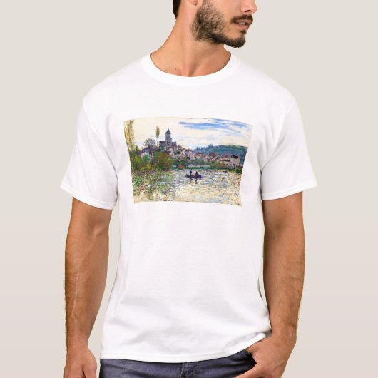 Vetheuilクロード・モネのセーヌ河 Tシャツ (正面)
