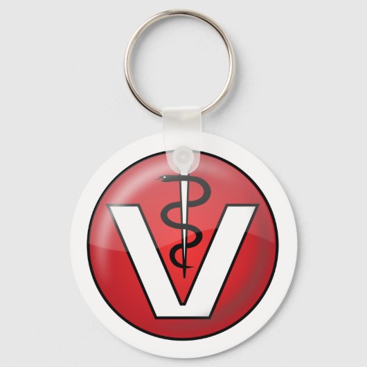 vetlogo_Vector_Clipアートベットアイコン キーホルダー (正面)