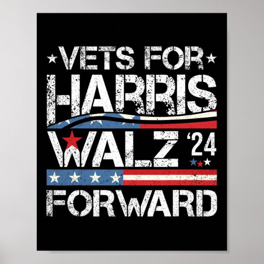 Vets For Kamala Harris Tim Wheimer退役軍人For Ha ポスター (正面)