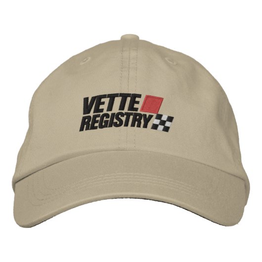 Vette Registry Logo Embroidered Light Hat 刺繍入りキャップ (正面)