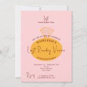 Veuve Before Vowsバチェロレッテ週末の日程 招待状 (正面)