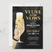 Veuve Before Vows シャンパン ブライダルシャワー 招待状 (正面)