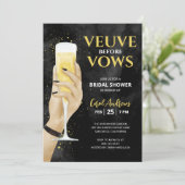 Veuve Before Vows シャンパン ブライダルシャワー 招待状 (スタンド正面)