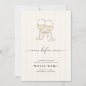 Veuve Before Vows バチェラーウィークエンド 招待状 (正面)