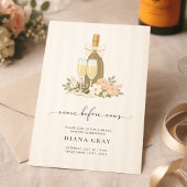 Veuve Before Vows Champagne Bow Bridal Shower 招待状