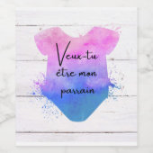 Veux-tu être mon parrain? ワインラベル (シングルラベル)