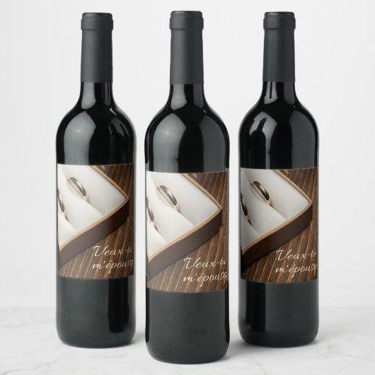 Veux-tu m'épouser ワインラベル (ボトル)