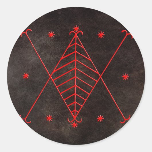 Veve Ayizanステッカー ラウンドシール (正面)