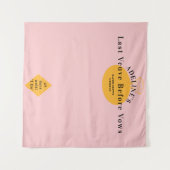 Veve Before Vowsバチェロレッテ週末の背景 タペストリー (正面(横))