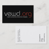 VewdMediaのカメラマンカード 名刺 (正面/裏面)