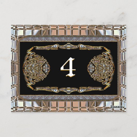 Vex Eliteテービクトリアンブル番号カード ポストカード (裏面)