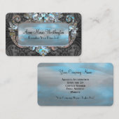 Veylaの喜びのエレガントなゴシック3.5" x 2"プロフェッショナル 名刺 (正面/裏面)