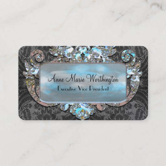 Veylaの喜びのエレガントなゴシック3.5" x 2"プロフェッショナル 名刺 (正面)