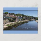 Vezere River Le Bugue, Dordogne, France シーズンポストカード (正面)