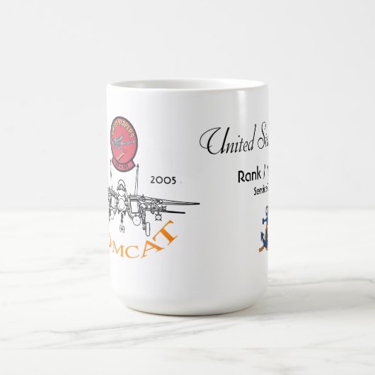 VF-101死神- F-14雄猫 コーヒーマグカップ (中央)