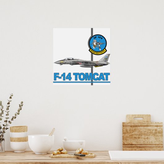 VF-124 Gunfighters Print ポスター (キッチン)