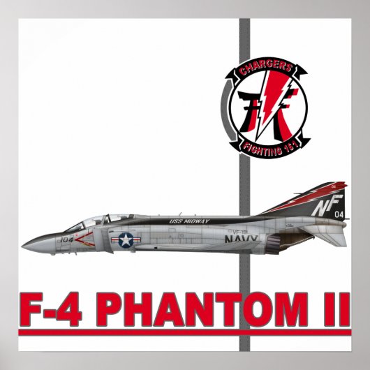 VF-161充電器F-4ファントムプリント ポスター (正面)