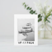 VF-17 F4U4コルサイア ポストカード (スタンド正面)
