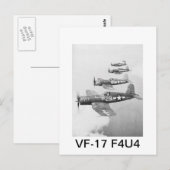 VF-17 F4U4コルサイア ポストカード (正面/裏面)