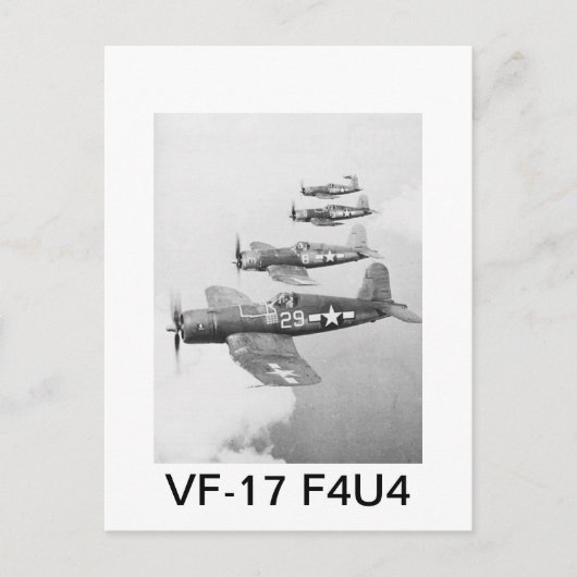 VF-17 F4U4コルサイア ポストカード (正面)