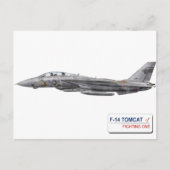 VF-1 Wolfpack F-14 Tomcat ポストカード (正面)