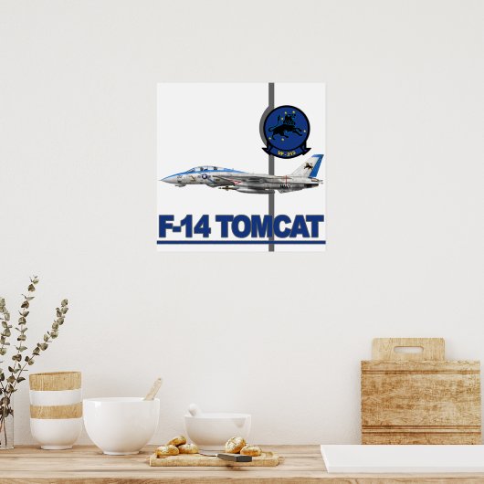 VF-213 Blacklions Print ポスター (キッチン)