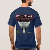 VF-301 F-14の雄猫-着色される暗闇 Tシャツ (裏面)