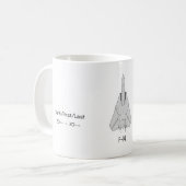 VF-31 「Tomcatters」の- NAS Oceana - F-14雄猫 コーヒーマグカップ (正面左)