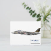VF-32剣士F-14 トムキャット VF-32 スォーズメン ポストカード (スタンド正面)