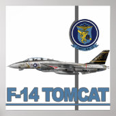 VF-32 Swordsmen Print ポスター (正面)