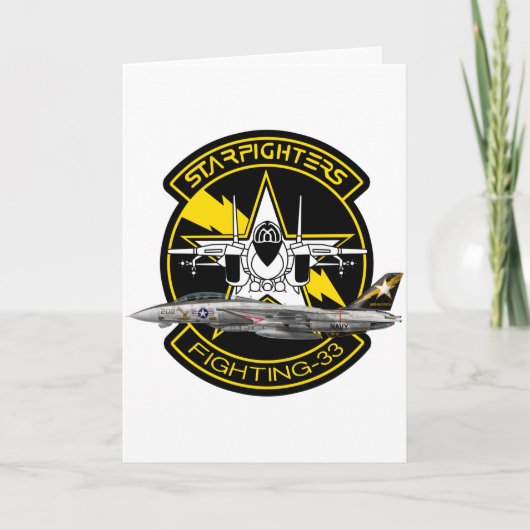 VF-33スターファイターズF-14トムキャット VF-33ターシアーズ カード (正面)