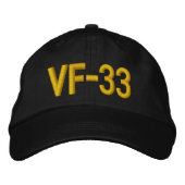 VF-33ハット 刺繍入りキャップ (正面)