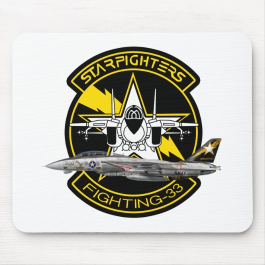VF-33 Starfighters F-14のトムキャットVF-33のターシアーズ マウスパッド (正面)