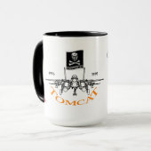 VF-84すてきなロジャース- F-14雄猫 マグカップ (正面左)