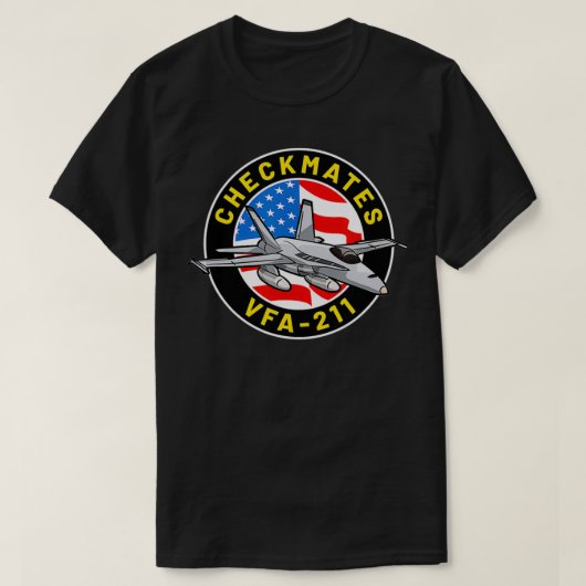 VFA211戦隊F18ホーネすごいット Tシャツ (デザイン正面)