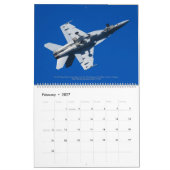 VFA-122 "飛行イーグルス"のF/A-18によってすごいスズメバチ カレンダー (2月 2027)