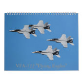 VFA-122 "飛行イーグルス"のF/A-18によってすごいスズメバチ カレンダー (カバー)