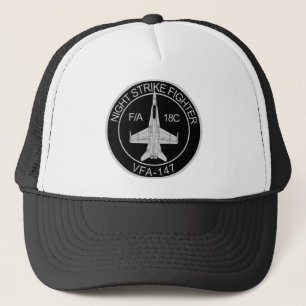 VFA - 147夜殴打の戦闘機- F/A 18C キャップ