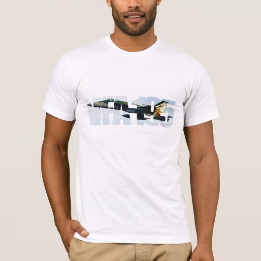 VFA-195ツートーンずっと袖のワイシャツ Tシャツ (正面)