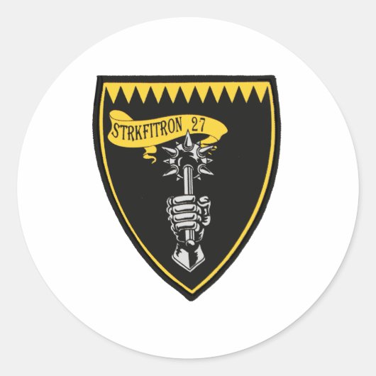 VFA-27王室の Maces F/A-18 ラウンドシール (正面)