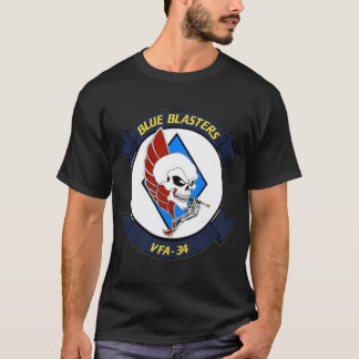 VFA-34 Blue BlastersパッチエッセンシャルTシャツ Tシャツ
