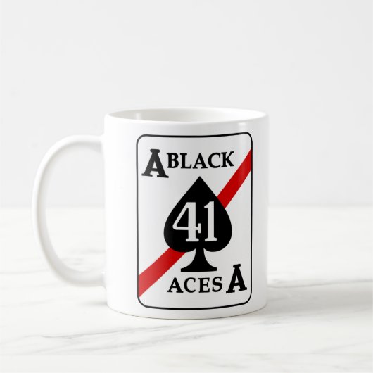VFA-41 VF-41 Black Acesパッチ コーヒーマグカップ (左)