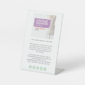 VFGメンバ誇りを持ったーのテーブルトップ記号 台座サイン (正面)