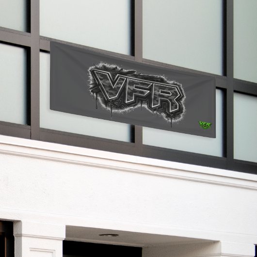 VFR 横断幕 (ビルの外側)