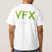 VFXの乗組員のワイシャツ-緑かライト Tシャツ (裏面)