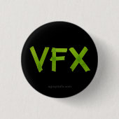 VFXの緑 缶バッジ (正面)