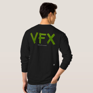 VFX Crew Shirt長袖-緑/濃 Tシャツ